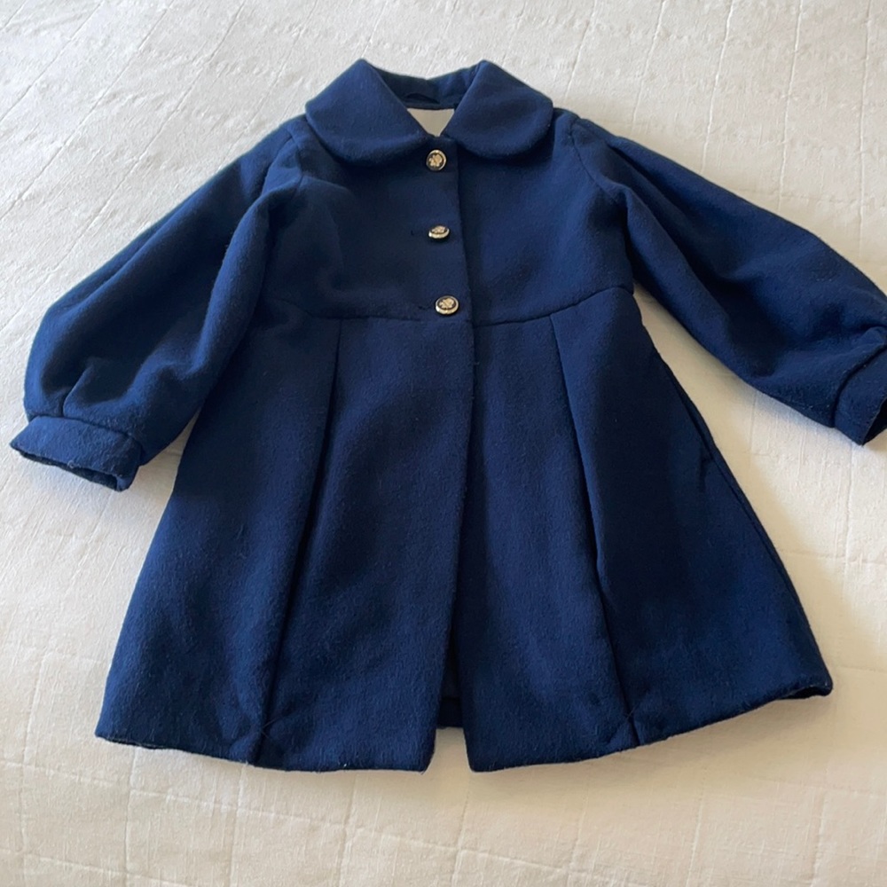 Janie and Jack size 3-4 Puff Sleeve Pea Coat
